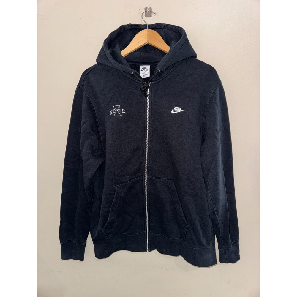 Mens L Nike Iowa State Cyclones Football Team Issue PE FZ Hoodie Sweatshirt NCAA